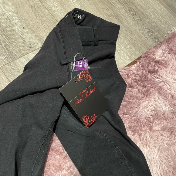 Black- FULL SEAT Elation Red Label breeches - Picture 2 of 4